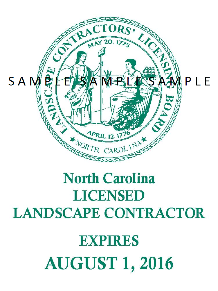 Nc Landscape Contractor License Corporate Licensees Nc Landscape
